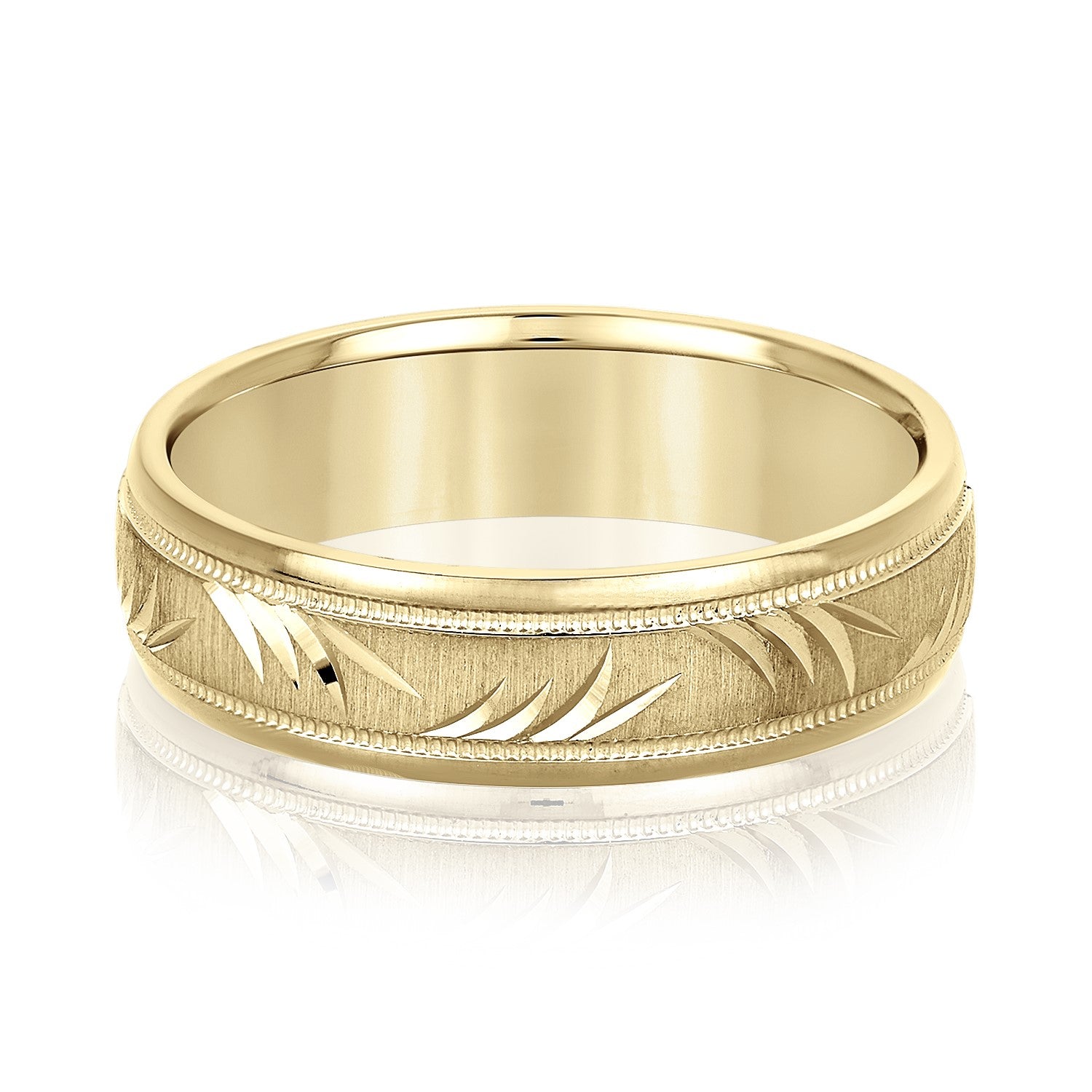 Men's Nature Inspired Diagonal Leaf Band-VIRABYANI
